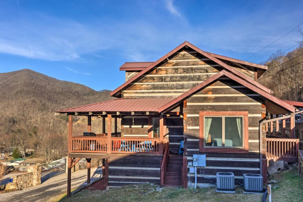 The Cabin At Marys Place With Deck And Mtn Views! Villa Maggie Valley Eksteriør bilde